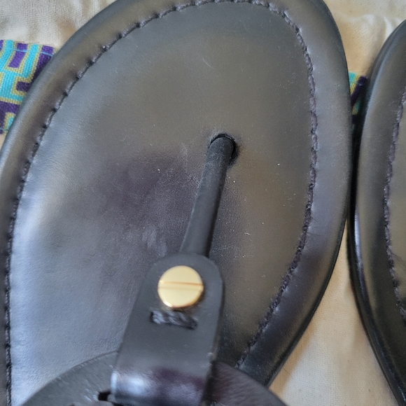 Tory Burch Matte Black Miller Sandal Sz 8 - Picture 4 of 13